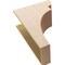 Ekena Millwork 12"W x 24"D x 36"H Classic Yorktown Rough Cedar Woodgrain TimberThane Corbel, Primed Tan CORUR12X24X36YORRCPR - alternate 5